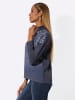 creation L Modal-Mix-Sweatshirt in marine-taubenblau-bedruckt