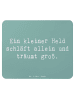 Mr. & Mrs. Panda Mauspad Spruch Alleine schlafen lernen mit Spruch in Meeresbrise