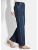 GOLDNER Schlaghose 5-Pocket Jeans-Culotte VERA in dunkelblau