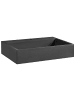 Beliani Waschbecken QUENKO in Schwarz - (W) 50 x (H) 12 x (L) 38 cm