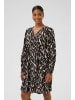 Kaffe Kleid KAmille Tight fit in Black/Brown Graphic Animal