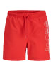 JACK & JONES Junior Badeshorts Jpstmaui Wave Logo Swim Shorts in true red