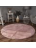 KADIMA DESIGN Teppich Kurzflor waschbar Einfarbig Wohnzimmer in Pink