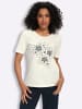 Sieh an! Rundhals-Shirt in ecru-grau