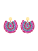 IZIA Women Earrings in Pink Blue