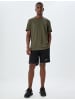 KOTON T-shirt in Khaki Gestreift