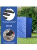 Outsunny Strand Windschutz in Blau 450L x 1B x 150H cm