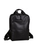 Camel Active Echtleder Rucksack mit gepolstertem Laptopfach in Schwarz