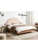 Beliani Doppelbett MILLAY in Beige/Schwarz/Braun - (W) 176 x (H) 130 x (L) 211 cm