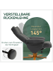 HOMCOM Relaxsessel mit Hocker-B80 x T86 x H99cm-Dunkelgrau