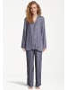 Seidensticker Pyjama Classic Web in Navy