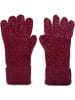 styleBREAKER Strick Handschuhe in Bordeaux-Rot