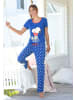 Peanuts Pyjama in blau-gepunktet