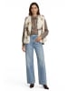 Zero  Kunstfell-Weste mit Animalprint in Cream/Brown