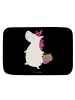 Mr. & Mrs. Panda Badeteppich Einhorn Koffer ohne Spruch in Schwarz