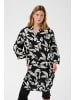 Kaffe Langarm - Hemd KAhildur Loose fit in Black Chalk Leaves