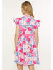 Usha Women Dress in pink multicolor