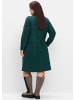 sheego Cord-Kleid in tiefgrün