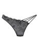 LASCANA String in schwarz-silber