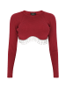 faina Damen Bluse in Burgunderrot