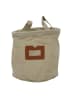 Home&Styling Collection Materialkorb mit Fenster und Griffen in Beige, Ø 16 cm