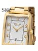 Regent Analog-Armbanduhr Regent Metallarmband gold extra groß (ca. 28,5x41,5mm)