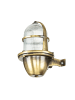 Licht-Erlebnisse Außen Wandlampe (B)11.5 x (H)18 cm in Messing Antik