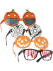tectake 4er Mix-Set Kostüm-Accessoires Halloweenbrillen Vielseitiges 4er-Set: Vier einzi