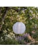 MARELIDA LED Solar Lampion Gartenlampion 25x21cm in weiß
