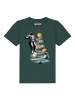 wat? Apparel T-Shirt Weltraumreise in Dunkelgrün