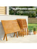Outsunny Outdoor Essgruppe in Naturholz 120L x 70B x 75H cm