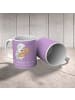 Mr. & Mrs. Panda Kaffeebecher Tenorhorn Witz mit Spruch in Lavendeltraum