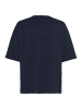 Kaffe T-Shirt kurzarm KAharries Oversize fit in Midnight M. W Chalk embroidery