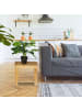 relaxdays Fußbank in Natur - (B)25 x (H)33,5 x (T)39 cm