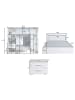 Feldmann-Wohnen Schlafzimmer-Set 4-teilig weiß Hochglanz 515 / 204 / 212cm