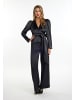 faina Damen Wickelbluse in Schwarz