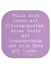 Mr. & Mrs. Panda Coaster Spruch Leichtigkeit im Leben mit Spruch in Lavendeltraum