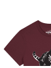 wat? Apparel T-Shirt Savage Cat in Weinrot
