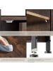 tectake Beistellschrank Cork 40,5 x 40,5 x 60,5 cm, Industrial Holz dunkel, rustikal
