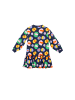 Denokids Kleid Flowers in dunkelblau