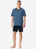 Schiesser Pyjama Comfort in Blau