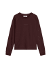 Marc O'Polo DENIM Relaxed Sweatshirt aus Bio-Baumwolle in Espresso Brown