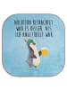 Mr. & Mrs. Panda Glasuntersetzer Pinguin Bier mit Spruch in Eisblau