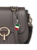 Florence Florence Umhängetasche Leder grau ca. 23cm