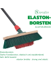 Novaliv 2X Besen mit V-Beborstung 40 cm Elaston grün/rot | Besen mit Teleskops in Rot