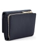 Lazarotti Bologna Leather XL Geldbörse mit Zip-Around Fach Leder 14 cm navy