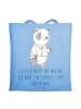 Mr. & Mrs. Panda Schultasche Im Team zuMenschmenarbeiten mit Spruch in Sky Blue