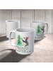 Mr. & Mrs. Panda Keramtiktasse Pinguin Weihnachtsbaum mit Spruch in Weiß