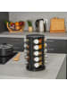 relaxdays Gewürzkarussell in Schwarz - (H)34,5 x (D)22 cm