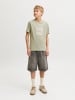 JACK & JONES Junior Baggy Jeansshorts Jjiron in black denim